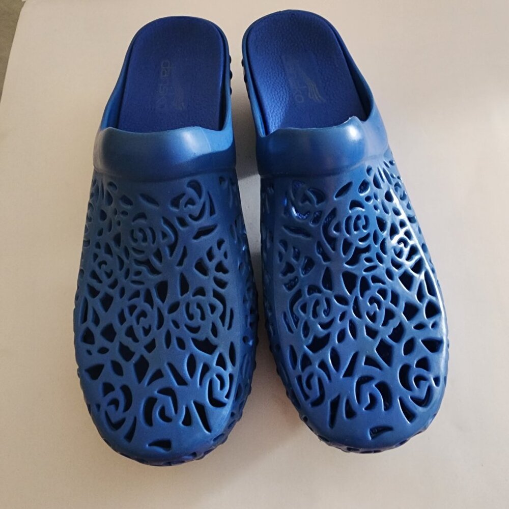 Blue Rubber Dansko Mules (waterproof) Size 38